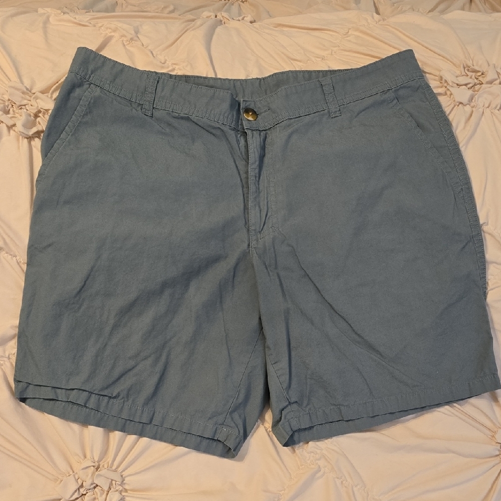 Columbia Men's Casual Flat-Front Chino Shorts 34W 8L EUC